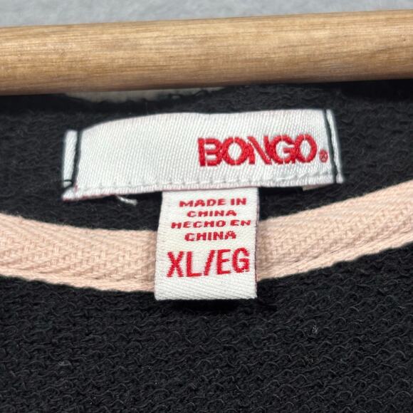 Bongo Mesh Dot Overlay Shirt XL Casual Long Sleeve Streetwear Retro Skater Surf - Picture 3 of 5